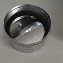 [Upgraded] Hon&Guan 6 Inch Backdraft Damper, One-Way Airflow Duct Damper 6 Inch Ducting Insert Backflow Preventer Duct Draft Blocker (Sliver)