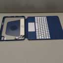 Harvopu for iPad 10th/11th Generation A16 Case with Keyboard, 360 Rotation Detachable Cover with Pencil Holder, Multi-Touch Trackpad, 7 Colors Backlit Keyboard for iPad (A16)/10th Gen (Navy Blue)