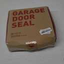 32 FT Garage Door Top and Sides Seal, Brown Rubber Garage Door Sealing Strip, Universal Weather Stripping Replacement, Garage Door Seals with Screws and Screws Caps