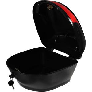 Sosoport Top Case Motorcycle Universal Box Large Capacity Tail Luggage Storage Trunk Carrier for Motorbike Moped Scooter Back Rear Travel Trunk, Black, Medium, (21V1004J36YOA17PJ7F)