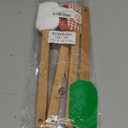 Patelai Christmas Silicone Spatula Xmas Cake Spatula with Wooden Handle Snowmen Pancake Cute Pan Scraper Xmas Dish Scraper Cooking Spatulas for Kitchen Mixing Cooking (Cute Style,6 Pieces)