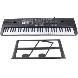 61-Key Electronic Keyboard Portable Digital Piano with LCD Display USB & Mic Built-in Speakers Music Stand for Kids Adults Home Learning 61-Key Electronic Keyboard Portable Digital Piano with LCD Display USB & Mic Built-in Speakers Music Stand for Kids Adults Home Learning