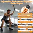 2 x Ropeless Battle Ropes with Adjustable Weights Battle Ropes for Home Gym Exercise, 2PCS Weighted Workout Equipment for Low-Impact, Strength & HIIT, for Men & Women