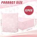 BOXOB 12pcs Pink Bow Gift Bags, 2 Styles Paper 8.27x6.3x3.15in Elegant Small Coquette Pink Goodie Favor Bags Candy Decorations with Handles for Party Wedding Birthday Supplies