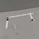 Coat Clothes Hanger, Versatile 5-Hook Design Punch-Free Wall Mounted Over Door Hook for Kitchen
