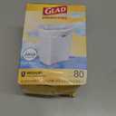 Glad Medium Trash Bags, 8 Gallon, Febreze Fresh Clean Garbage Bags, With Odor Control and Drawstring, 80 Count