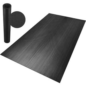Anti-Fatigue Rubber Floor Mats Non Slip Rubber Utility Mat for Entrance, Home Gym, Exercise Equipment, Garage, Under-Sink, Patio, and Door Mat Black 36" x 60"