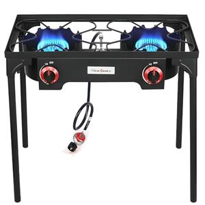 Vivicreate High Pressure Propane Gas Outdoor Camping BBQ Grill Stove Burner Estufas de Gas para Cocinar Afuera Es gas propano Regulator 20 PSIG