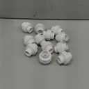Pangda 12 Pcs PVC Union Coupling Pipe Fitting PVC Slip Union Pipe Fittings Adapter Coupling Schedule, White (3/4") (0.75 Inch)