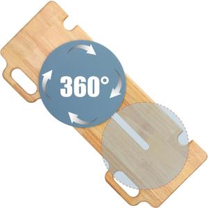 Slide Transfer Board,Slide Board with Turntable,Make Transfers Easier,Heavy-Duty Sliding Board for Patient Senior and Handicap Move Assist and Slide Transfer,Wheelchair to Bed/Toilet/Bathtub/Car