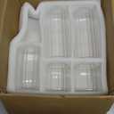 Bud Vases in Bulk Set of 5, Glass Small Vases for Flowers, Modern Cylinder Ribbed Vases for Wedding Centerpiece, Living Room Decorative, Home Decor