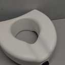 Medline Elevated Toilet Seat Riser W/Microban Antimicrobial Protection for Seniors, Adults & Handicapped  350 Lbs. Capacity, White