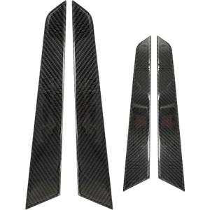 4 Pcs Interior Door Panel Cover Trim, Replacement for Mercedes-Benz C-Class W204 2007-2013 (Carbon Fiber)