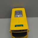 HONGTUO School Bus Toy with Sound and Light, Simulation Steering Wheel, Toddlers School Bus with Music Education, Gift for 1-3-5 Boys & Girls