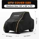 UTV Cover 600D Heavy Duty Waterproof Side by Side Cover 2-3 Seater