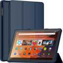 DJ&RPPQ Tablet Case Fits 10 inch Tablet 2023, Also for 10 in Sony Nokia Slim Soft TPU Back Smart Magnetic Stand Protective Cover Cases,Dark Green 