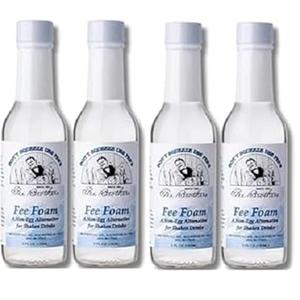 Fee Brothers Fee Foam (4 Pack) A Non-Egg Alternative for Shaken Drinks - Kaizen8, White