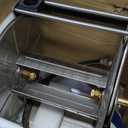 Giraffe Tools Stainless Steel Garden Hose Reel with 5/8" x 100 ft Heavy Duty Hose, Wall/Floor Mounted Metal Water Hose Reel with Crank Handle (with 100FT Hose, Silver)