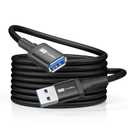ITD ITANDA 10FT USB Extension Cable USB 3.0 Extension Cord Type A Male to Female 5Gbps Data Transfer for Keyboard, Mouse, PlayStation, Xbox, Flash Drive, Printer, Camera and More, Black