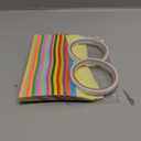 Lincia 600 Sheets Paper Chain Garland Strips 1x8 Inch with Double Sided Tape, DIY Construction Paper Chains for Birthday Wedding Holiday Party Decorations, Crafts Supplies (Bright)