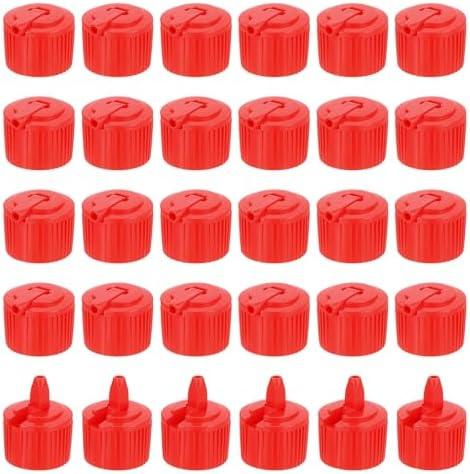 PATIKIL 36 Pcs 28/410 Flip Bottle Top Dispensing Caps, Plastic Squeeze Bottles Dispensing Cap Spout Flip Replacement Top for Shampoo Moisturizer, Red PATIKIL 36 Pcs 28/410 Flip Bottle Top Dispensing Caps, Plastic Squeeze Bottles Dispensing Cap Spout Flip Replacement Top for Shampoo Moisturizer, Red