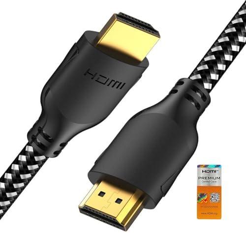 Mindful Design 4K HDMI Cable 10 ft | High Speed HDMI Cables, Braided Nylon & Gold Connectors, 4K @ 60Hz, Ultra HD, 2K, 1080P, ARC & CL3 Rated | for Laptop, Monitor, PS5, PS4, Xbox One, Fire TV, & More