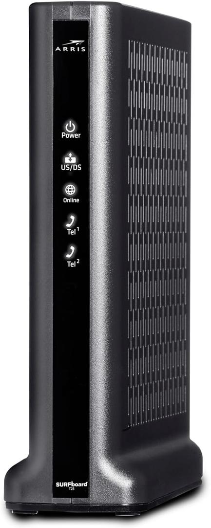 ARRIS (T25) - Cable Modem - Fast DOCSIS 3.1 Gigabit Cable Modem , Comcast Xfinity Internet & Voice , Two 1 Gbps Ports, 800 Mbps Max with Xfinity Plan