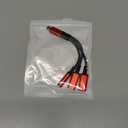 caojunzhen 1 in 3 USB C to Type-C Charging and Type-C Headphones Plus 3.5mm Headphones PD 60W Charging Adapter, Compatible with GalaxyS22, iPad Pro, Pixel, iPhone 16 15, etc.（red）