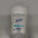 Secret Clinical Strength Antiperspirant Deodorant for Women, Free & Sensitive, 3X Stress Protection, 72hr Sweat & Odor Protection, PH Balancing Minerals, Invisible Solid, Unscented, 1.6 oz (Pack of 3)