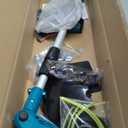Cordless Weed Wacker for Makita 18V Battery, Electric String Trimmer/Edger Lawn Tool/Brush Cutter with Brushless Motor, Grass Trimmer Kit with Metal Blade & String Line for Garden Yard(Tool Only) (Blue)