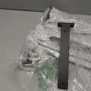 HITOMEN Heavy Duty Floating Shelf Brackets, 10-Inch (1/5'' Thick) Hidden Shelves Hardware, Iron L Brackets, Rustic Industrial Black Metal Wall Shelving Supports, 8 Pack