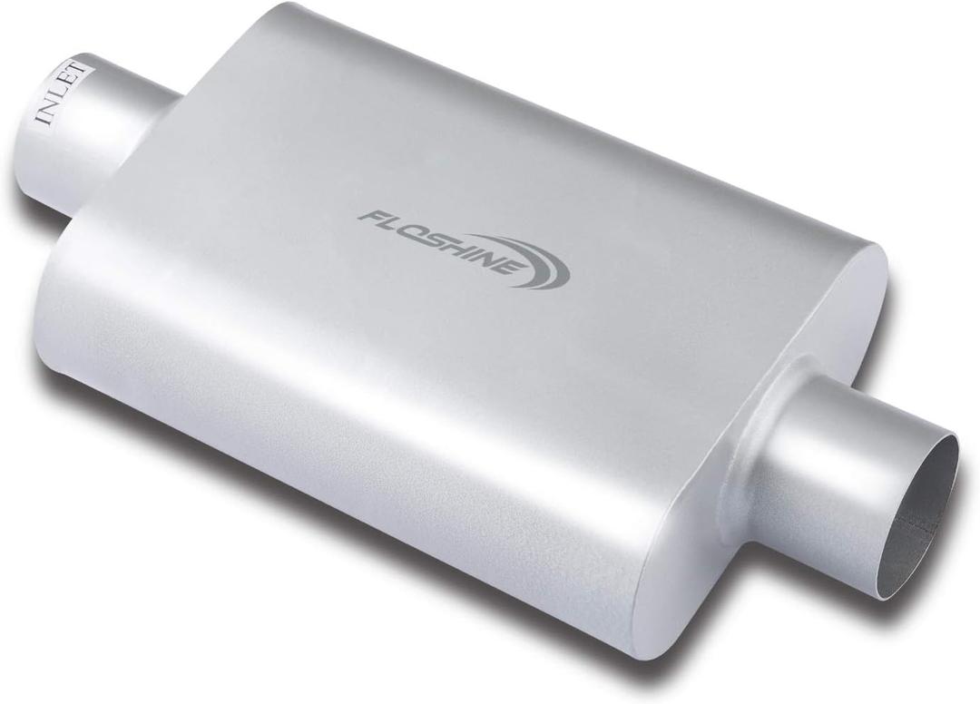 Universal Mufflers Dual Chamber 3" inlet (ID) 3" outlet (ID) overall 17" Performance Automotive Muffler Exhaust FH43040
