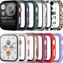 12 Pack Case with Tempered Glass Screen Protector for Apple Watch Series 3/2/1 42mm,JZK Hard PC Full Coverage Slim Guard Bumper Protective Cover HD Ultra-Thin Cover for iWatch 42mm Accessories
