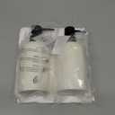 Soap Dispensers 400mL 13.5 OZ, 2 PCS Luxurious Hand Dish Lotion Shampoo Soap Dispenser Jar, Travertine Soap Pump Bottles for Kitchen Bathroom Countertop (Cream)