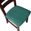 Genina Seat Covers for Dining Room Chair Seat Slipcovers Kitchen Chair Covers (Teal, 2 Pcs)