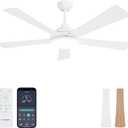 52" Ceiling Fans with Lights and Remote/App Control