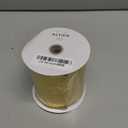 ALTIER 4 Inch x 10 Yards Gold Metallic Foil Wired Ribbon for Christmas Home Decoration Gift Wrapping Bow Making Wreath DIY Crafts