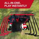 5x4FT Baseball Rebounder Net for Pitching and Batting Training Multi-Sport Pitch Back Bounce Net Softball, Soccer & Basketball Training Equipment for Kids and Adults