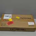 TUTOTAK Small Side Table, Narrow End Table, Skinny Sofa Table, Slim Nightstand, Couch Table, Living Room, Bed Room, Black TB01BK062 (2-Tier7.9"D x 15.8"W x 22.5"H)