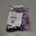 PegPro J, 1" & 2" Kit for Standard Wood Fiber pegboard  Durable Plastic Pegboard Hooks - for Garage, Kitchen, Craft Room, and More (J, 1" & 2" Hook - 72 Pack, Confetti Mix)