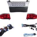 VPAHub Club Car Precedent LED Basic Light Kit -08 up 48V, 1 LED Headlight with bumper, 2 LED taillight, 1 bucket harness, 1 basic wire harness, 1 Fuse wire harness, instruction & hardware included