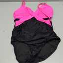 Blooming Jelly Womens One Piece Swimsuit Metal Modest Tummy Control Bathing Suit Slimming Full Coverage Mesh Swim Suits L