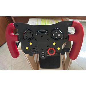 F1 Racing Wheel Mod Kit for Logitech G29 G920 G923, Professional Simulator Upgrade, Ergonomic Controls & Quick-Install Bracket, Gift for Sim Racer or Motorsports Enthusiast (Red/Black)