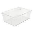 Rubbermaid Commercial 3300CLE Food/Tote Boxes, 12 1/2gal, 26w x 18d x 9h, Clear