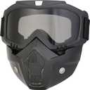 Paintball Mask Anti Fog CS Airsoft Shooting Halloween Cosplay Cycling Party, ATV Goggles Adjustable Windproof Outdoor Anti-Fog Face Mask