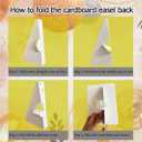 3 Inch Self-adhensive Cardboard Easel Backs, Pack of 60 Picture Frame and Art Paper Easel Stand, Use for Photos, Signs, Crafts and Cardboard Stands for Display
