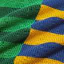 Wenrine Womens Summer Striped Dress Sleeveless Knitted Contrast Color Side Slit Casual Maxi Beach Dress (Small, Green)