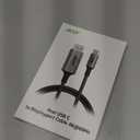 acer USB C to DisplayPort Cable 6.6 FT (4K@60HZ 2K@165Hz), Type-C to DisplayPort Cord (Sturdy Aluminum, Plug & Play) Thunderbolt 3/4/5 Compatible with MacBook Pro/Air, iPhone 16 Pro/Max, XPS, Surface