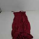 Women's Spaghetti Strap Maxi Dress High Split Ruffle Hem Bodycon Cocktail Dresses Evening Party Dress XL