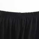 Women's Cotton Pjs Pajamas Sleeveless Baby Doll Pajamas Tank Tops and Shorts (Black)